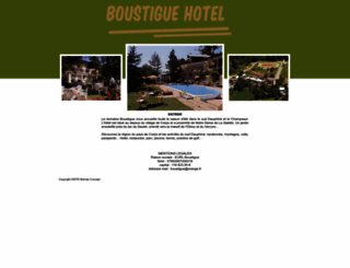 hotelboustigue.com screenshot