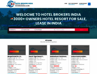 hotelbrokersindia.com screenshot