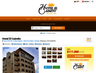 hotelcaimito.com screenshot