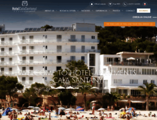 hotelcalasantanyi.com screenshot