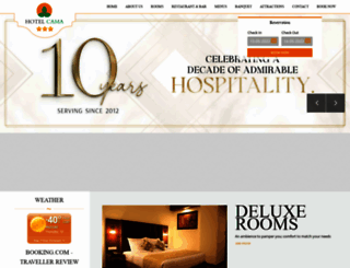 hotelcama.com screenshot
