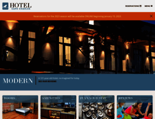 hotelcapecharles.com screenshot