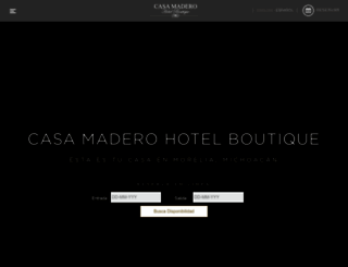hotelcasamadero.mx screenshot