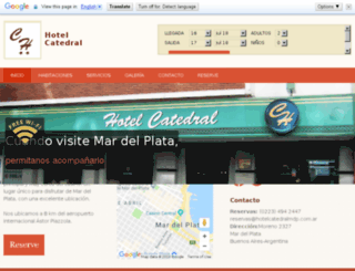 hotelcatedralmdp.com.ar screenshot