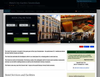 hotelcitygarden-amsterdam.h-rez.com screenshot