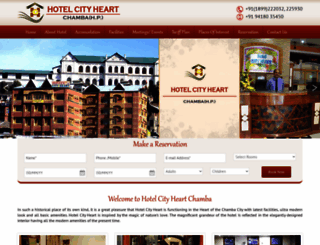 hotelcityheartchamba.com screenshot