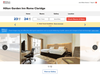 hotelclaridgerome.com screenshot