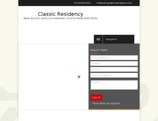 hotelclassicresidency.com screenshot