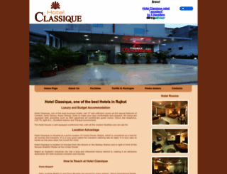 hotelclassique.in screenshot