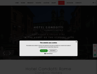 hotelcondotti.com screenshot