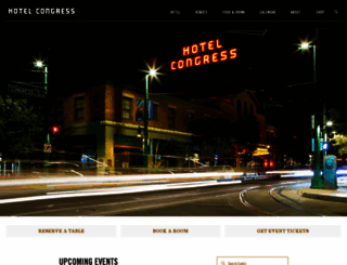 hotelcongress.com screenshot