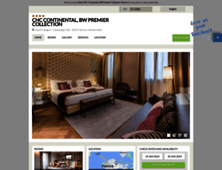 hotelcontinental.hotelinvenice.com screenshot