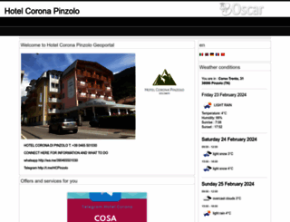 hotelcoronapinzolo.inwya.com screenshot
