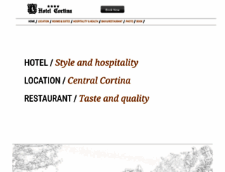 hotelcortina.com screenshot