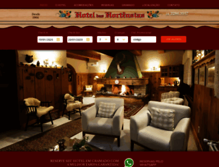 hoteldashortensias.com.br screenshot