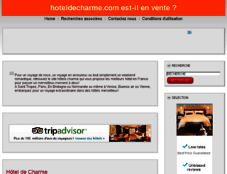 hoteldecharme.com screenshot