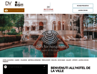 hoteldelavillericcione.com screenshot
