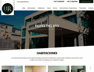 hoteldelrio.cl screenshot