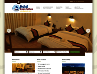 hoteldreampokhara.com screenshot