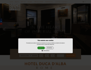 hotelducadalba.com screenshot