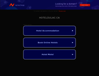 hoteldulac.ca screenshot