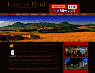 hoteldunord-ardeche.com screenshot