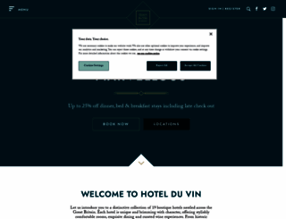 hotelduvin.com screenshot