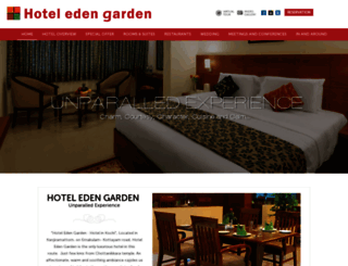 hoteledengarden.in screenshot