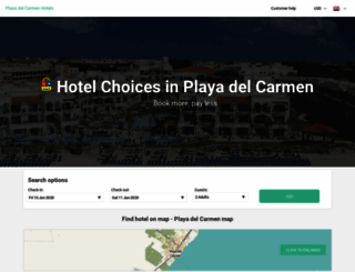 hoteles-playadelcarmen.com screenshot