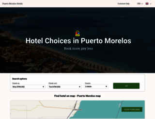 hoteles-puerto-morelos.com screenshot