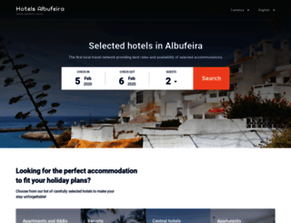 hotelesalbufeira.com screenshot