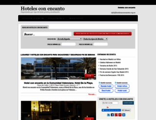 hotelesconencanto.org.es screenshot
