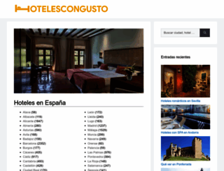 hotelescongusto.com screenshot