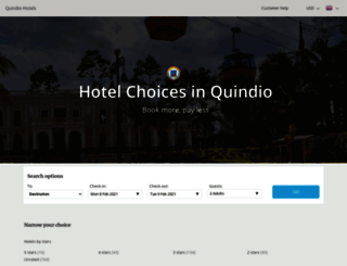 hotelesdelquindio.com screenshot