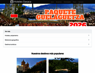 hotelesdeoaxaca.com screenshot