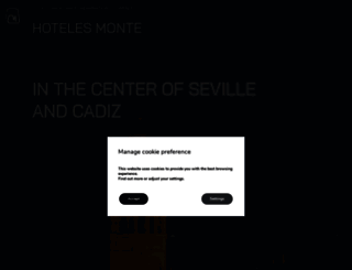 hotelesmonte.com screenshot
