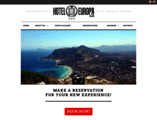 hoteleuropapalermo.it screenshot