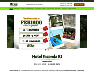 hotelfazendacaluje.com.br screenshot