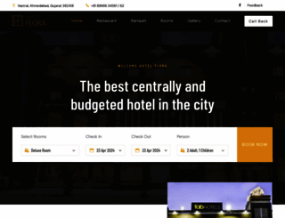 hotelflora.co.in screenshot