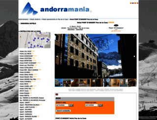 hotelfontdargent.andorramania.com screenshot