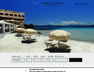 hotelgabbianoazzurro.net screenshot
