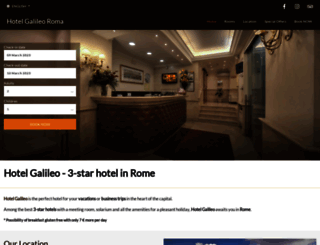 hotelgalileoroma.it screenshot