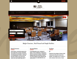 hotelganpat.com screenshot