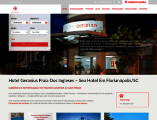 hotelgeranius.com.br screenshot