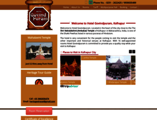 hotelgovindpuram.com screenshot