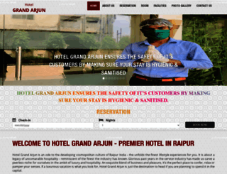 hotelgrandarjun.com screenshot