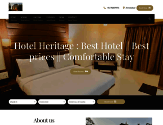 hotelheritage.in screenshot