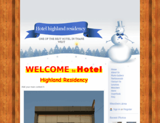 hotelhighland.webs.com screenshot