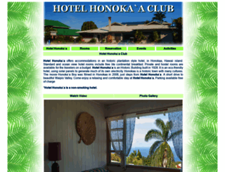 hotelhonokaa.com screenshot