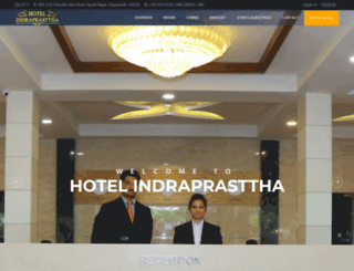 hotelindraprasttha.com screenshot